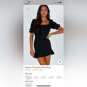 Princess Polly mini dress. Size 0